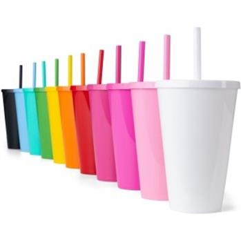 Copo Canudo Leitoso 550ml