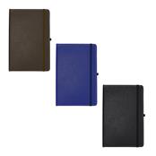 Caderneta em Couro Sintético.