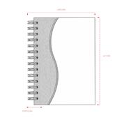 Agenda capa metalizada Wire-O