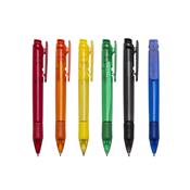 Caneta plástica carga azul