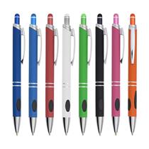 Caneta Metal Touchscreen Emborrachada