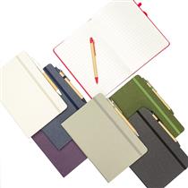 Caderneta Ecológica com Capa de Fibra de Arroz