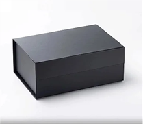 Caixa Dobrável de Papel Preta P/ Presente c/ imã 28.2x20.2x9.2cm