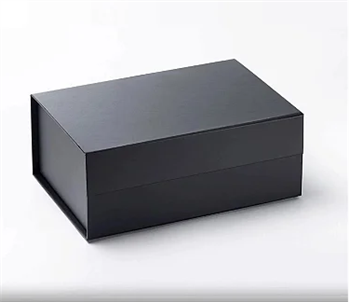 Caixa Dobrável de Papel Preta P/ Presente 20x18.2x8cm