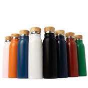 Garrafa Térmica 600ml C/ tampa Bambu