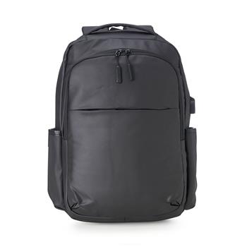 Mochila Couro Sintético 20L Com Bolso