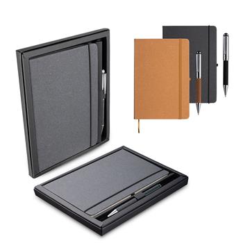 Kit Escritório A5 Capa em Couro